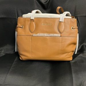 Michael Kors brown leather tote